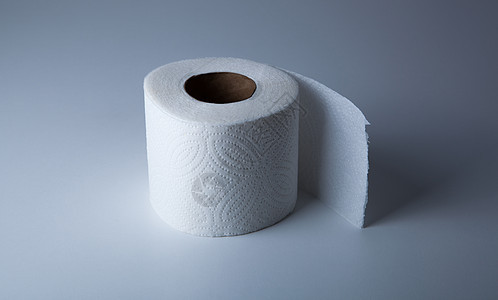 软卫生纸卷修饰天鹅绒清洁度灰色洗手间卫生卫生间白色背景图片