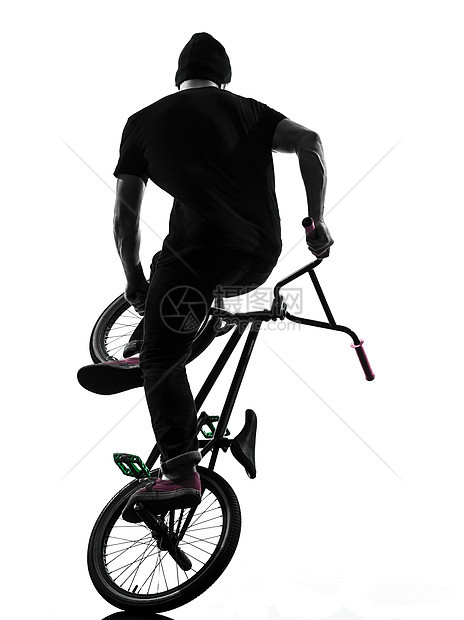 人图形环形光影杂技极限男人数字小轮车男性成年人阴影白色自行车图片
