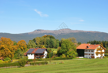 巴伐利亚的Althuette和Rachel山图片