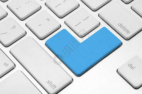 空白蓝按钮木板控制白色硬件商业蓝色技术桌面笔记本键盘图片
