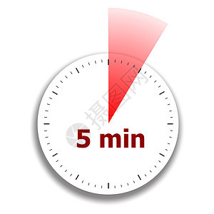 时钟面表时间红色光标黑色插图数字紧迫感时针小时办公室图片