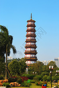 6个班尼扬树寺庙花塔框架地标历史旅游建筑学风景宗教时间信仰天空图片