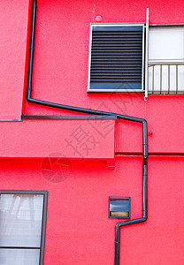 红墙城市活力墙壁镜像景观窗户国家红色镜子反射图片