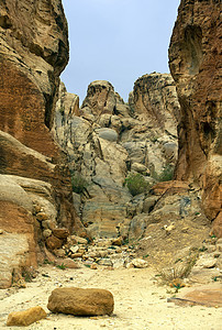 约旦佩特拉附近的地貌景观图片