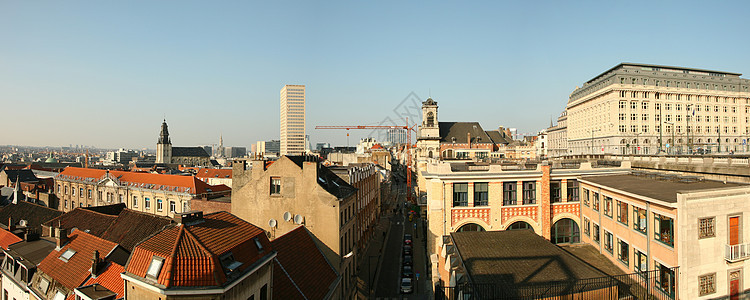 布鲁塞尔市中心建筑学建造城市商业风景天空摩天大楼街道景观建筑图片