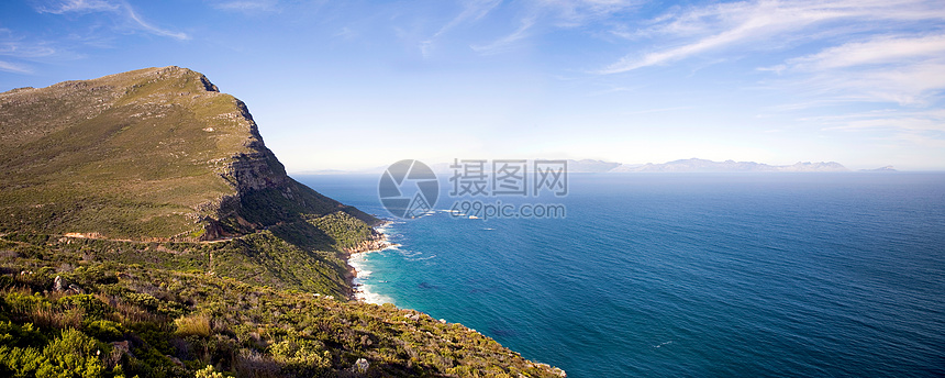 美好希望角天空海岸线旅游海洋沿海假期风景岩石海岸海滩图片