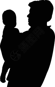 父亲和他的婴儿肖像身体女孩男人孩子儿子爸爸女儿男生拥抱家庭图片