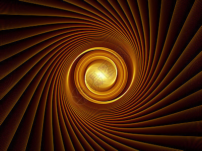 分形沉积设计黑色光束中心渲染装饰品射线几何学数学辐射金子图片