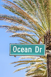 美国弗洛里德迈阿密海滩晴天访问冲浪吸引力装饰艺术海滩蓝色建筑学历史性图片