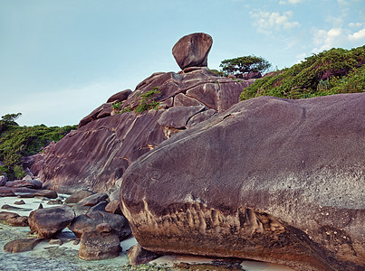 西米兰岛海洋地标异国水晶天堂公园全景海浪娱乐天空图片