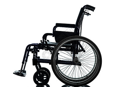 轮椅剪影图片