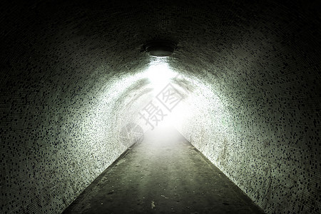 隧道尽头的灯光上帝瓷砖精神白色地面圆形生活小路宗教走廊图片