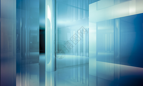 空办公室 有列和大窗口 室内大楼奢华风格大厅插图住宅窗户商业建筑玻璃财产背景图片