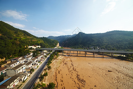 中国外衣风景旅游绿色爬坡农村晴天乡村旅行蓝色天空山坡图片