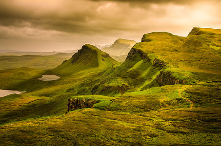 斯考特的奇观景象 Quiraing山脉日落图片