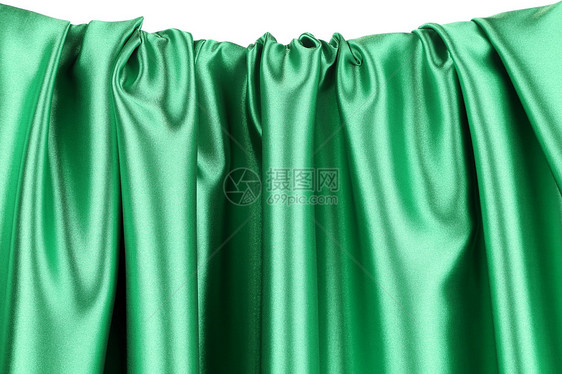 绿色绿丝床单丝绸蓝色粉色材料衣服织物窗帘编织图片
