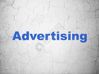 广告概念 背景墙上的广告公关战略网络活动古董蓝色宣传产品风化背景墙图片