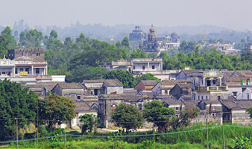 中国和村庄运输场景旅行灯塔历史性文化天空碉楼窗户风景图片