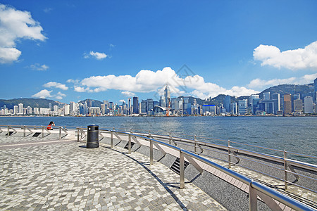 中国香港滨海大楼中国香港景观市中心场景房子天空摩天大楼金融天际全景吸引力图片