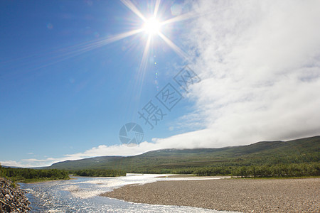 Tundra 景观海滩荒野太阳土地地平线晴天场景公园风景苔原图片