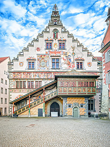 德国 Lindau 市政厅旅游地标建筑学艺术休息大厅历史性假期女性旅行图片