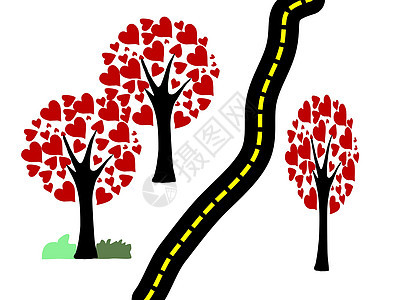 以背景为背景的油漆树生态绘画叶子花园横幅邀请函卡片土地标语正方形图片