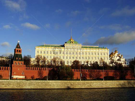 俄罗斯莫斯科克里姆林宫景观建筑学天空风景城市正方形大教堂游客纪念碑宗教图片