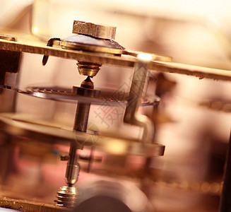 时钟机制古董引擎黄铜运动装置机器人技术发条传动工程图片
