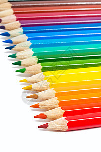 彩色铅笔教育紫色木头学校艺术棕色绿色黄色白色绘画图片