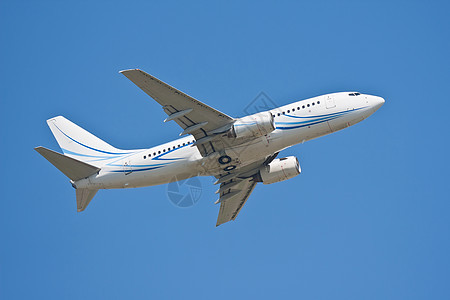 飞机旅游旅行运输航空翅膀蓝色白色照片喷射商业图片