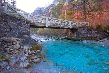 西班牙皮雷内斯韦斯卡河 瓦莱德奥德萨河环境树叶旅行山谷顶峰景点植物国家地标植被图片