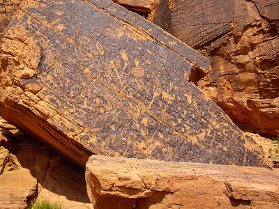 美洲土著土著人Petroglyphs图片