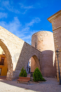 云南景点西班牙的Carcel 门户网站(Teruel)背景