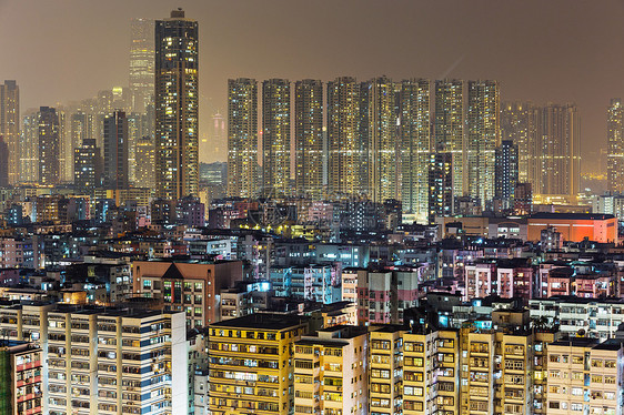 香港市中心风景住房住宅天际摩天大楼袖珍城市建筑景观民众图片