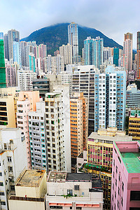 人口过多的香港图片