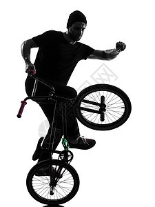 人图形环形光影极限杂技白色运动男人数字成年人阴影小轮车自行车图片