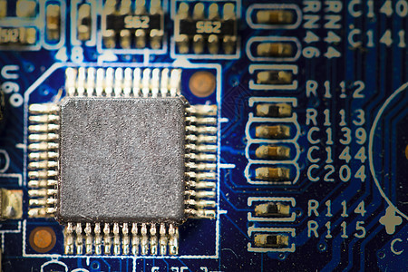 电路董事会背景背景处理器工程原理图焊接蓝色创新硬件电脑发明打印图片