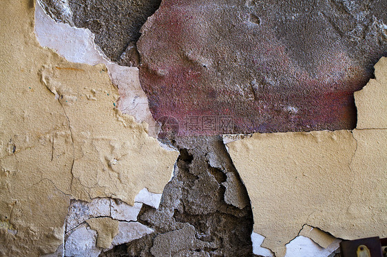 Grunge 碎裂的墙壁背景粮食墙纸建筑学装饰裂缝房子石头风格地面材料图片
