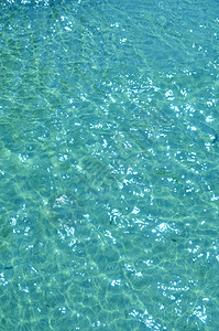 蓝水中的阳光反射海浪蓝色游泳波纹海洋墙纸液体反思图片