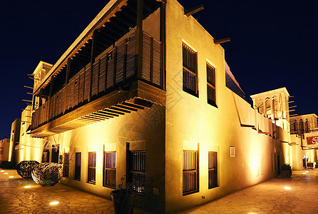 迪拜旧街的阿拉伯街道古董街道楼梯旅游旅行建筑学石头历史性胡同建筑图片