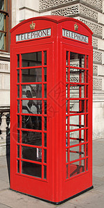 伦敦电话箱电话红色联盟盒子王国地标背景图片