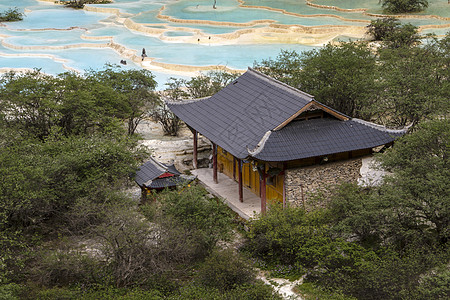 中国四川黄龙景 四川生态环境公园旅游旅行存款叶子天空遗产风景图片