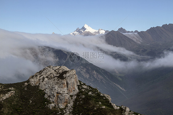 美丽的风景遗产天空旅行环境旅游反射天堂生态蓝色水流图片