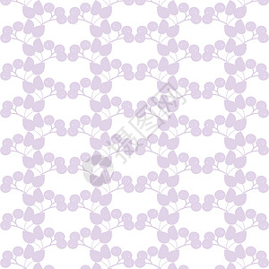 无缝花纹美丽叶子紫色风格圆形材料墙纸织物装饰裙子图片