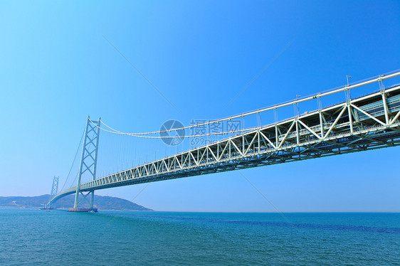 桥晴天海岸电缆海峡记录淡路支撑建筑学运输世界图片
