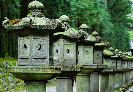 一排日本灯笼图片