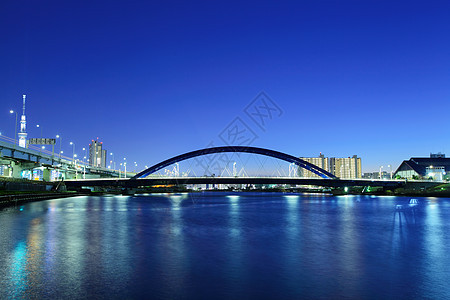 东京之夜景观建筑市中心城市风景晴空建筑学摩天大楼浅草天际图片