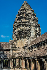 angkor wat 坎波迪亚语Name寺庙建筑学宗教旅行高棉语佛教徒废墟地方考古目的地图片