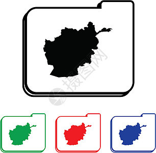 带有四色变化的图标说明Name网络国家艺术气泡红色插图白色金属文件夹徽章图片