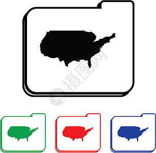 带有四色变化的图标说明Name黑色插图蓝色艺术圆形国家文件夹按钮徽章金属图片